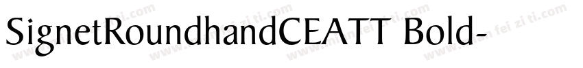SignetRoundhandCEATT Bold字体转换